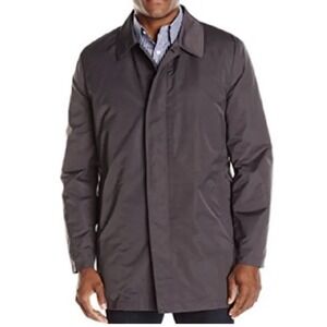 Nick‎ Graham Everywhere Raincoat Rain Jacket Zip Gray Quilted Warm XXL Mens FLAW
